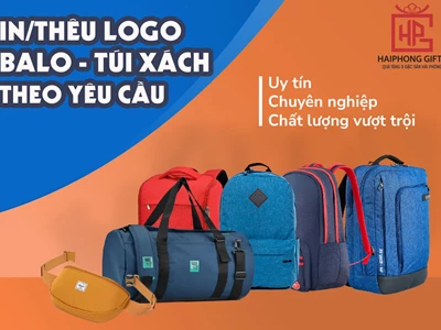 Chuyên in/thêu logo lên balo theo yêu cầu đẹp, giá rẻ Hải Phòng